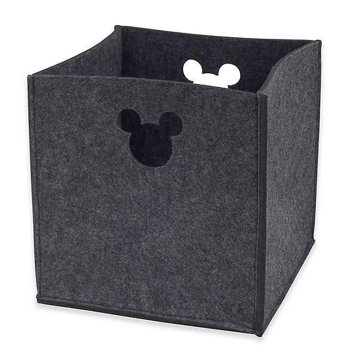 slide 1 of 2, Disney Mickey Mouse Storage Bin - Grey, 1 ct