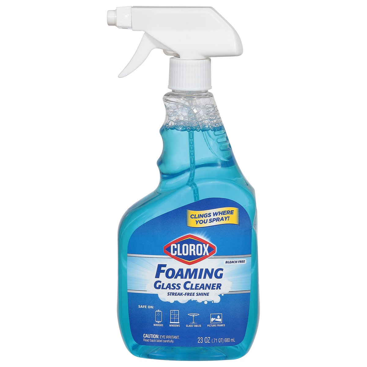 slide 4 of 4, Clorox Foaming Glass Cleaner 23 oz, 23 oz