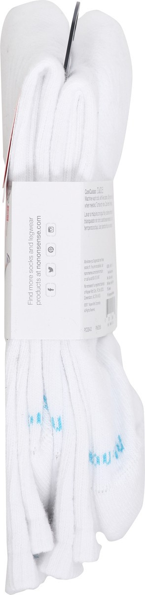 slide 9 of 9, No Nonsense White Crew Comp Sock, 2 ct