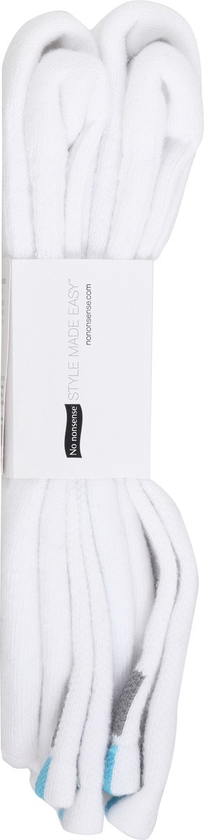 slide 7 of 9, No Nonsense White Crew Comp Sock, 2 ct