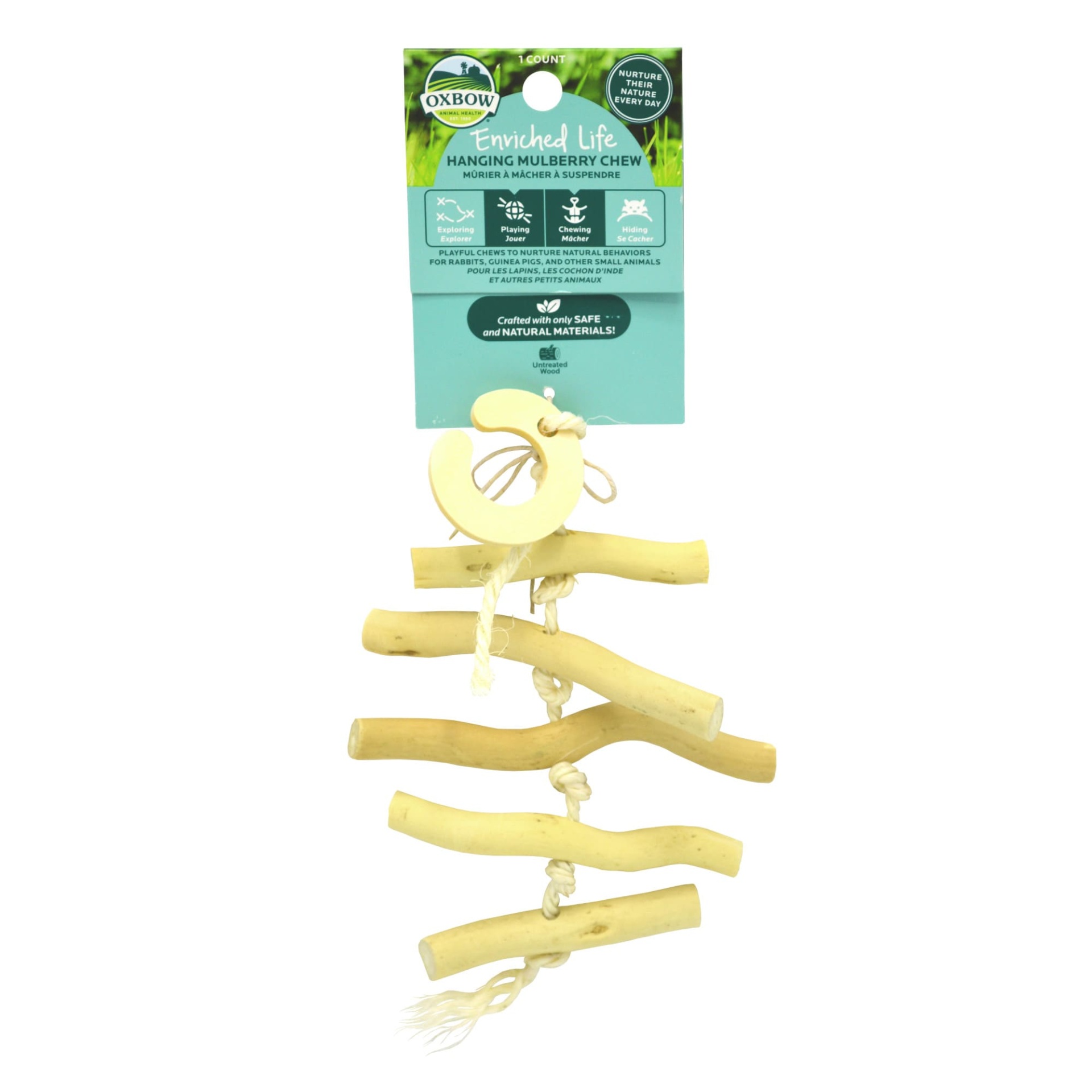 slide 1 of 1, Oxbow Enriched Life Hanging Mulberry Chew for Guinea Pig, 0.09 lb