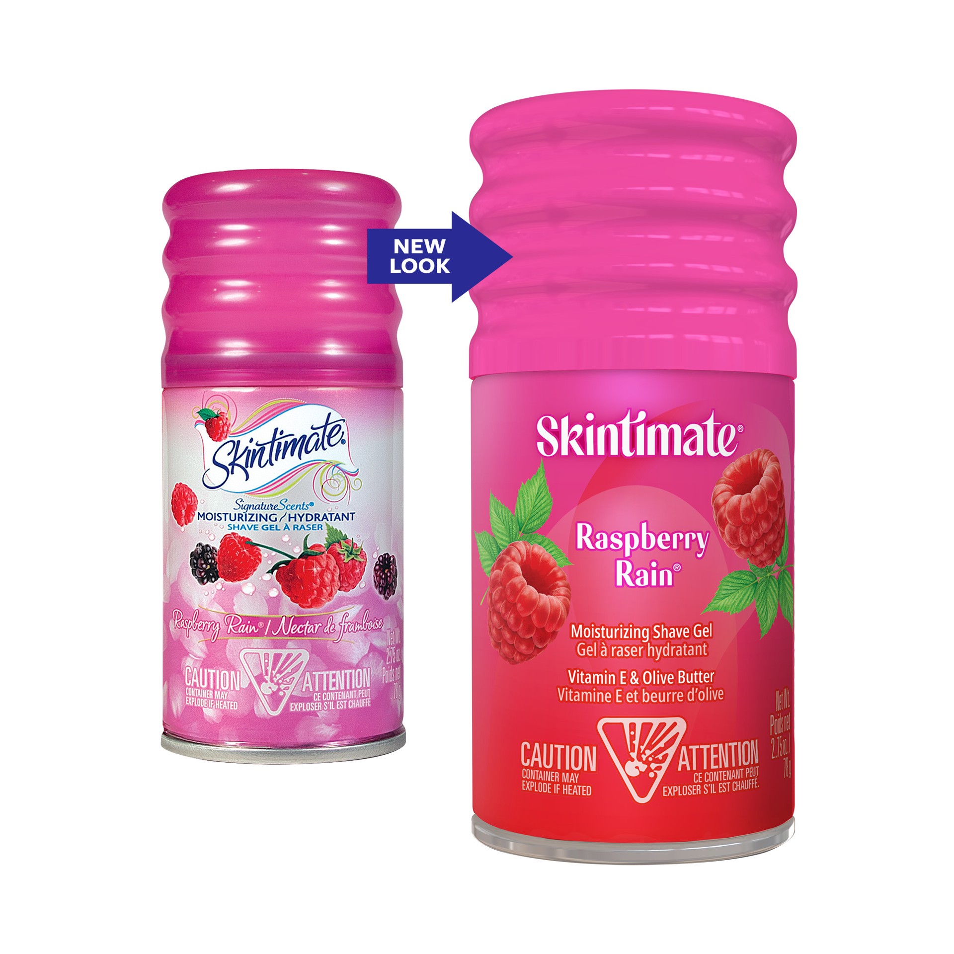 slide 2 of 6, Skintimate Moisturizing Raspberry Rain Shave Gel 2.75 oz, 78 g