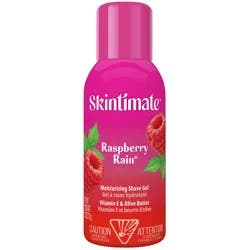 Skintimate Raspberry Rain Shave Gel for Women, Travel Shaving Cream, 2.75oz