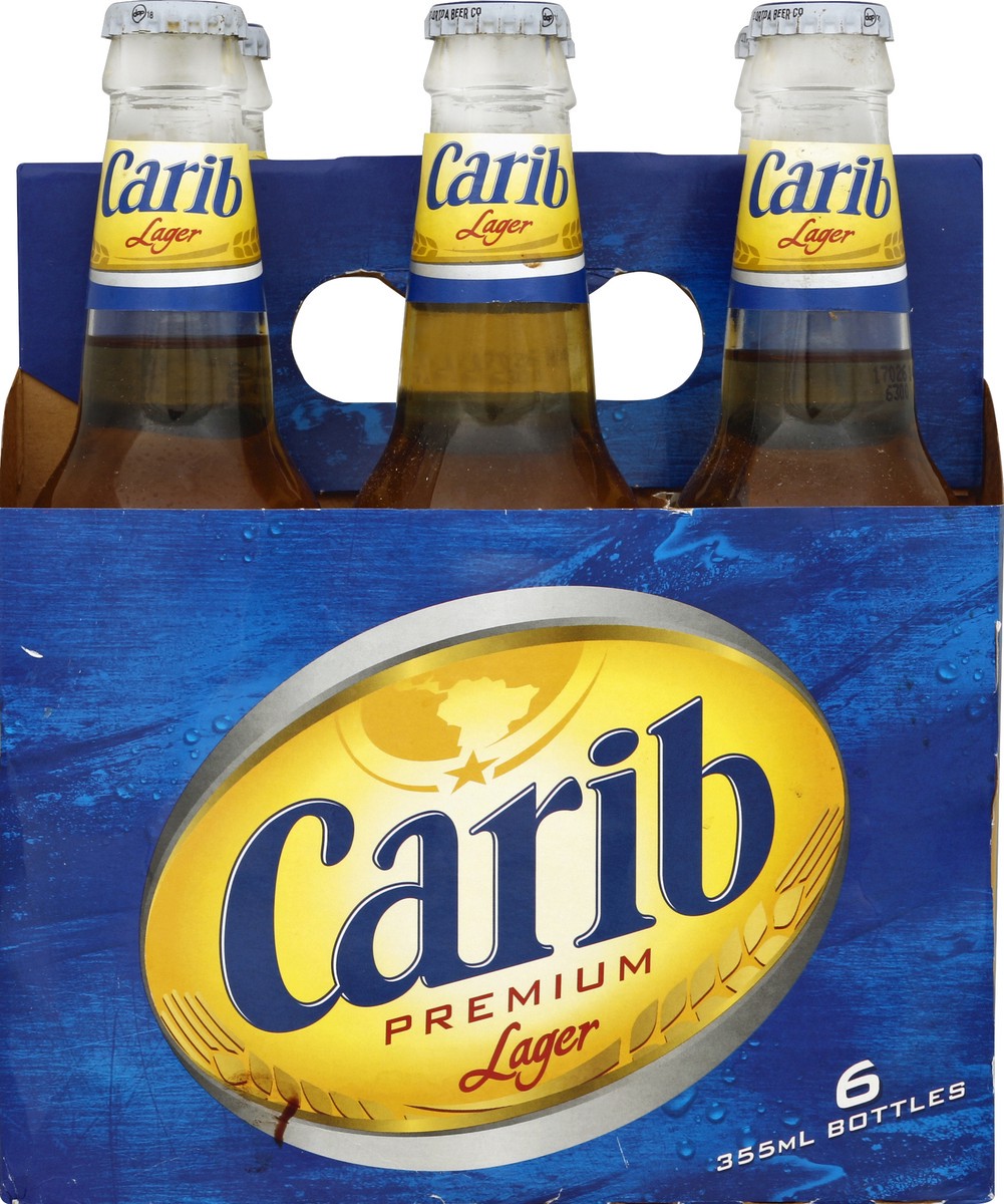 slide 3 of 4, Carib Premium Beer Lager In Bottles, 6 ct; 12 oz