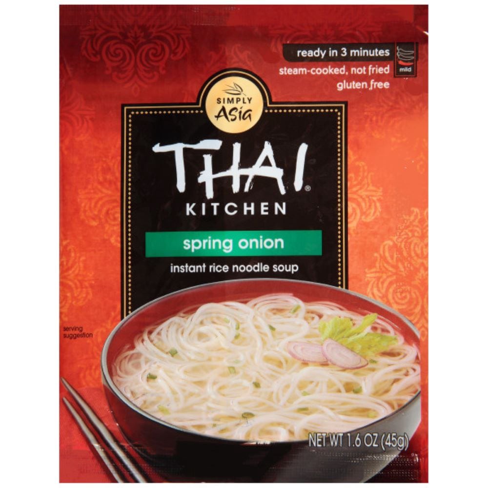 slide 1 of 1, Thai Kitchen Spring Onion Rice Noodles, 1.6 oz