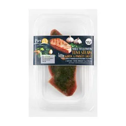 Pier 33 Gourmet Yellowfin Tuna Steak With Garlic & Parsley Sauce