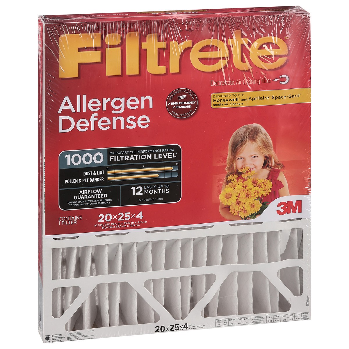 slide 11 of 11, Filtrete Electrostatic Air Cleaning Filter 1 ea, 1 ct