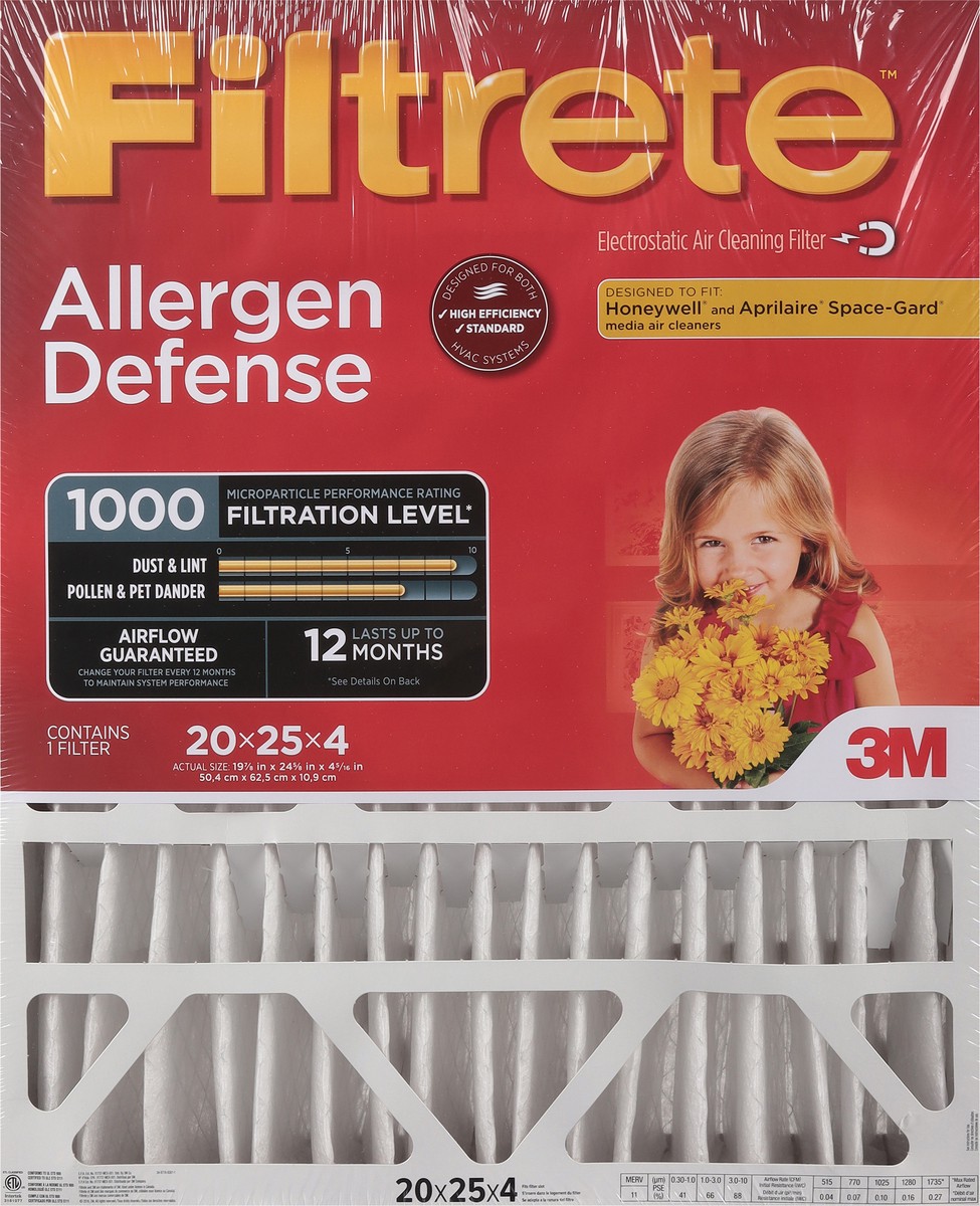 slide 9 of 11, Filtrete Electrostatic Air Cleaning Filter 1 ea, 1 ct