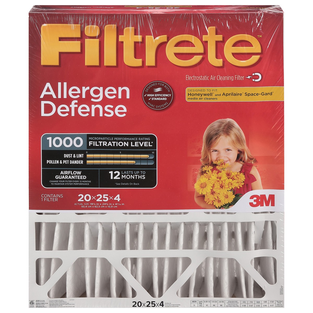 slide 4 of 11, Filtrete Electrostatic Air Cleaning Filter 1 ea, 1 ct