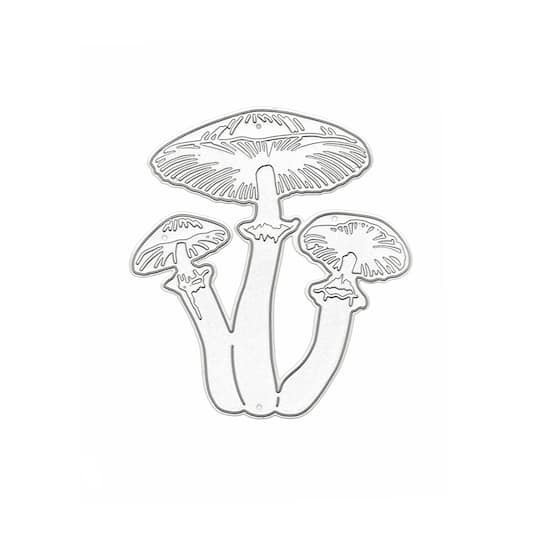 slide 1 of 5, Mushroom Trio Cutting Die By Recollections, 10.2cm x 15.2cm