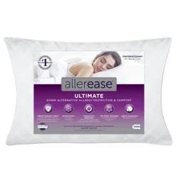 AllerEase Ultimate Protection and Comfort Down Alternative Pillow, Standard/Queen