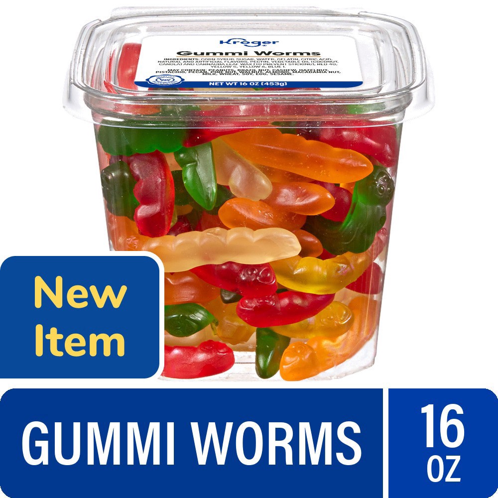 slide 1 of 1, Kroger® Gummi Worms, 16 oz, 16 oz