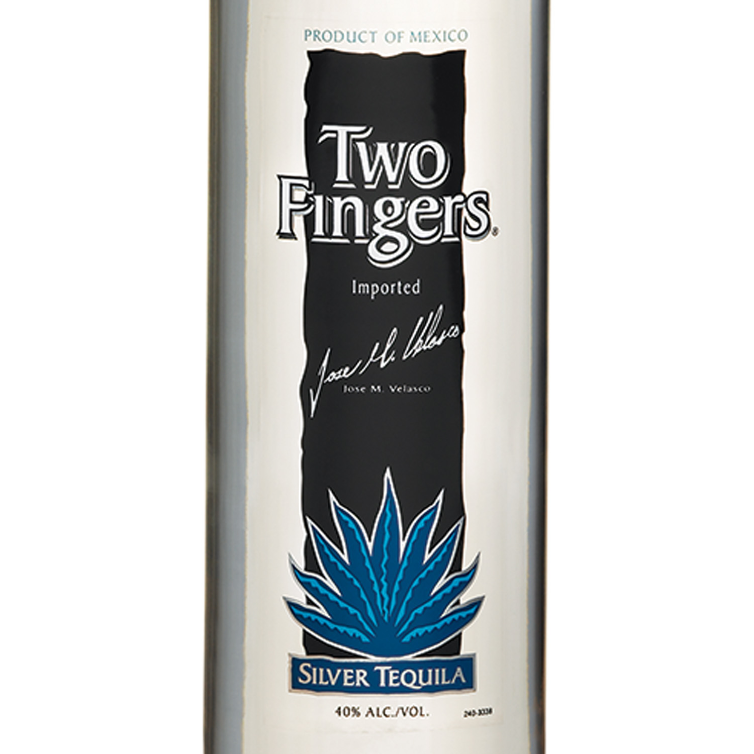slide 2 of 2, Two Fingers Silver Tequila, 750 ml