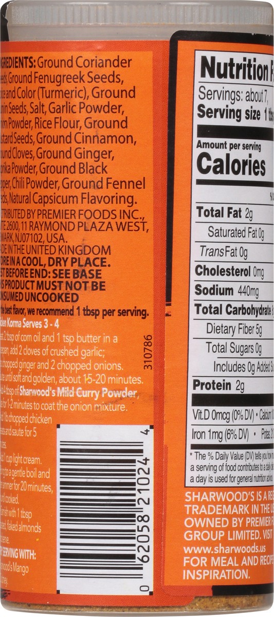 slide 5 of 9, Sharwood's Mild Curry Powder 3.6 oz, 3.6 oz