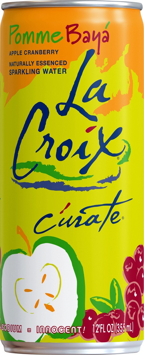 slide 1 of 11, La Croix Curate Apple Cranberry Sparkling Water - 12 fl oz, 12 fl oz