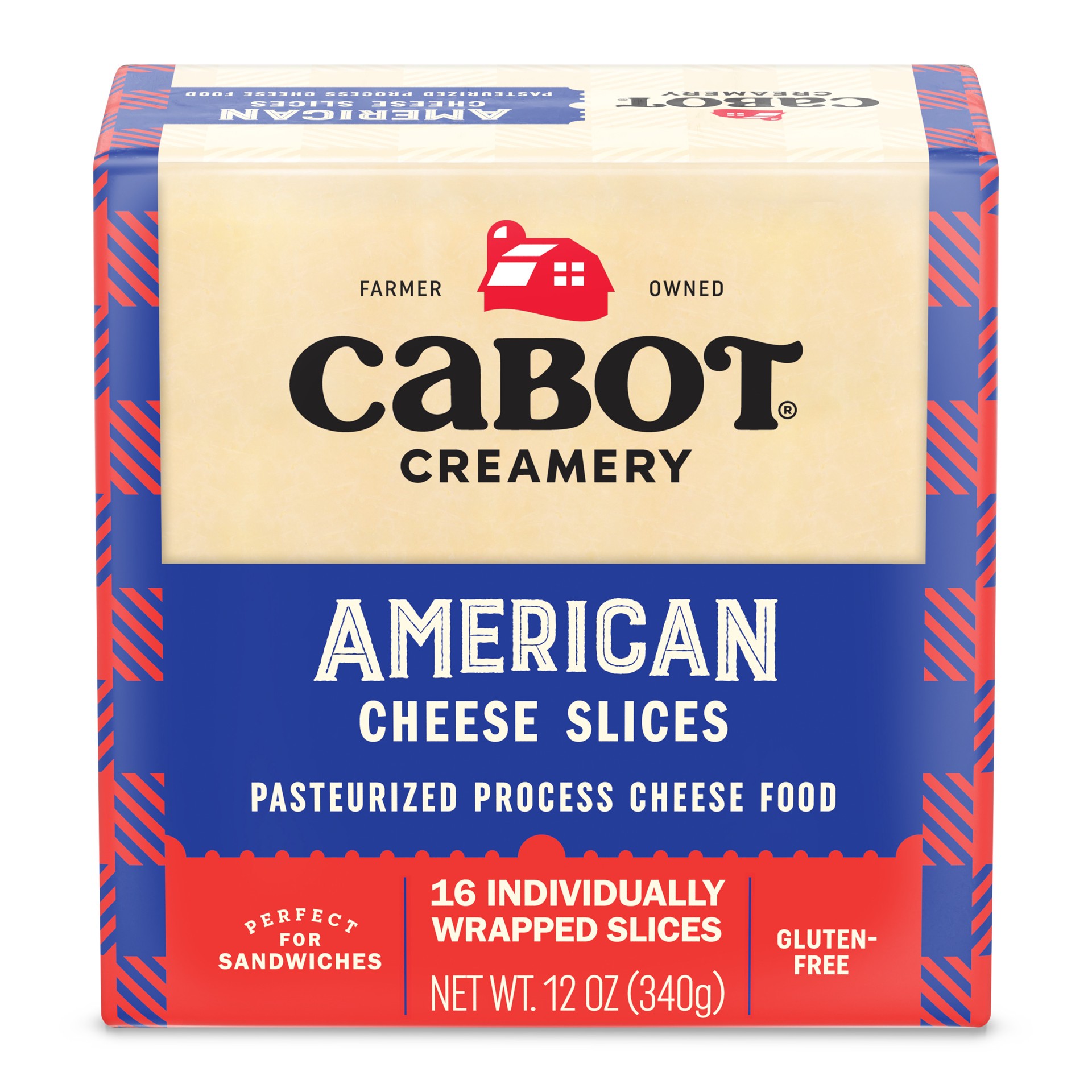 slide 1 of 10, Cabot White American Cheese Slices - 12 oz., 12 oz