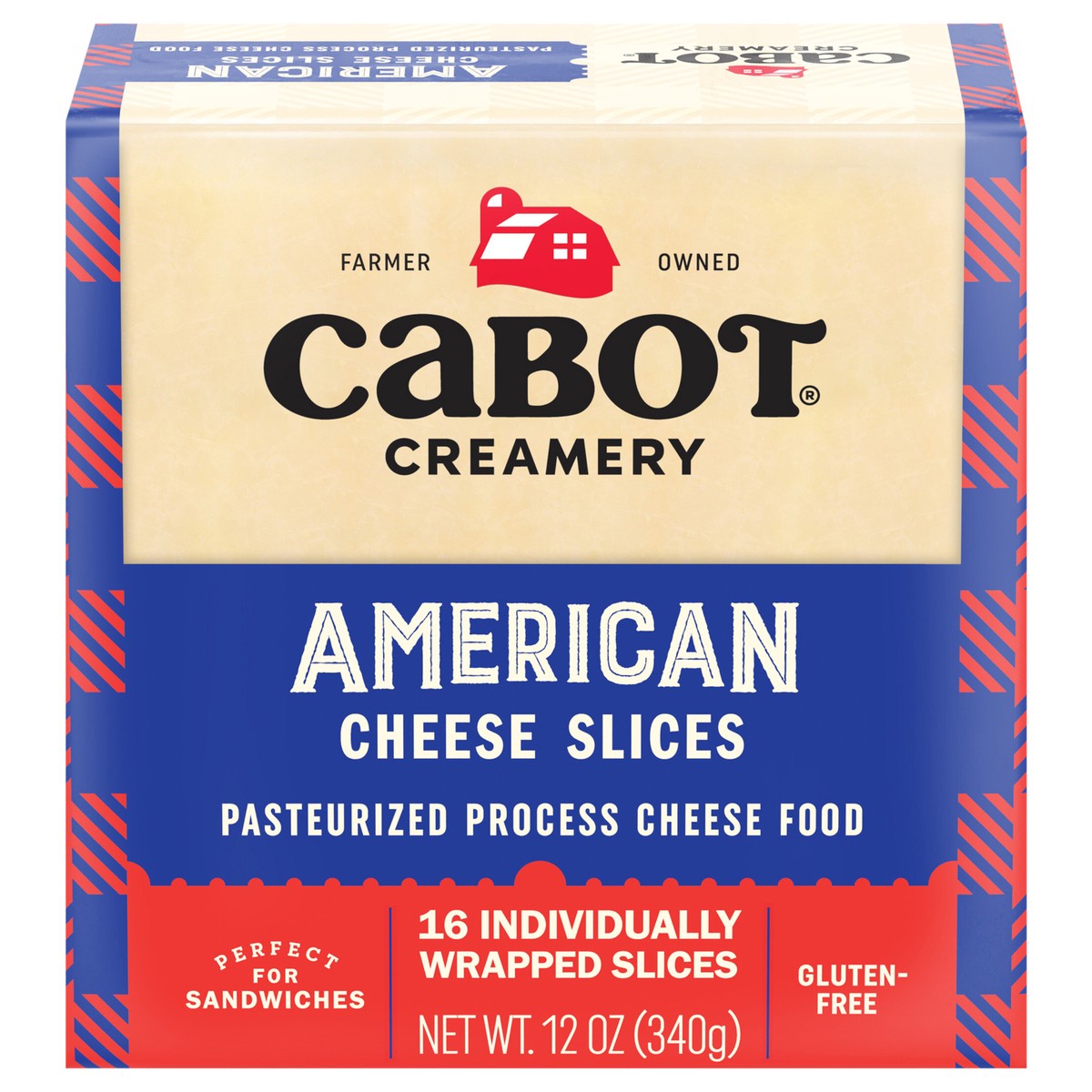 slide 1 of 10, 12/12Oz White American Slice - Stacked, 16 ct