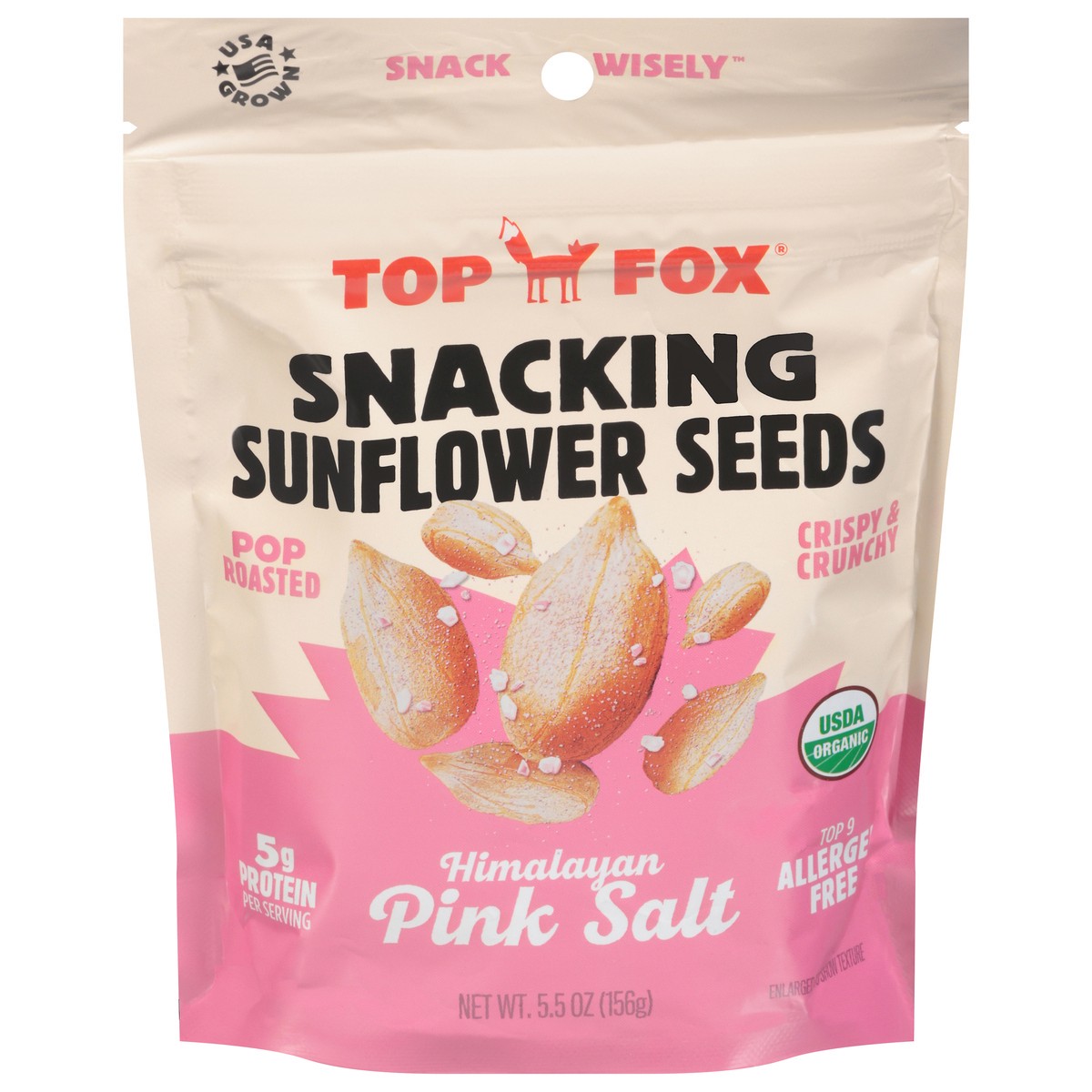 slide 14 of 14, Top Fox Organic Himalayan Pink Salt Sunflower Seeds, 5.5 oz