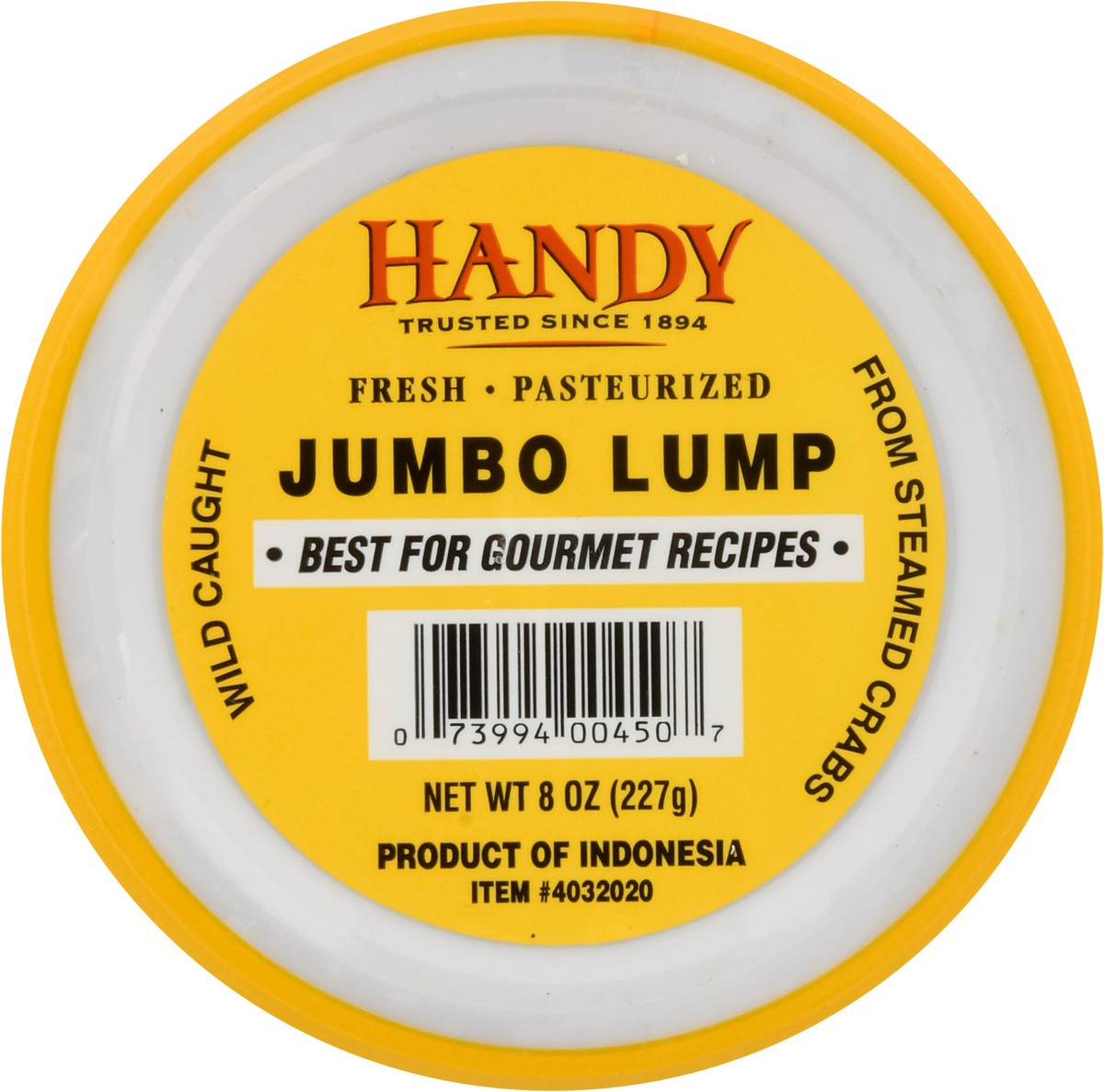 slide 13 of 13, Handy Premium Pasteurized Crab Meat Jumbo Lump 8 oz, 8 oz