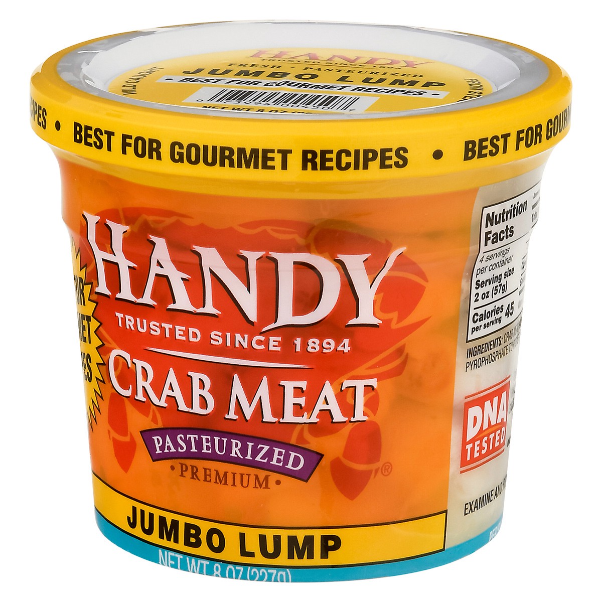 slide 10 of 13, Handy Premium Pasteurized Crab Meat Jumbo Lump 8 oz, 8 oz