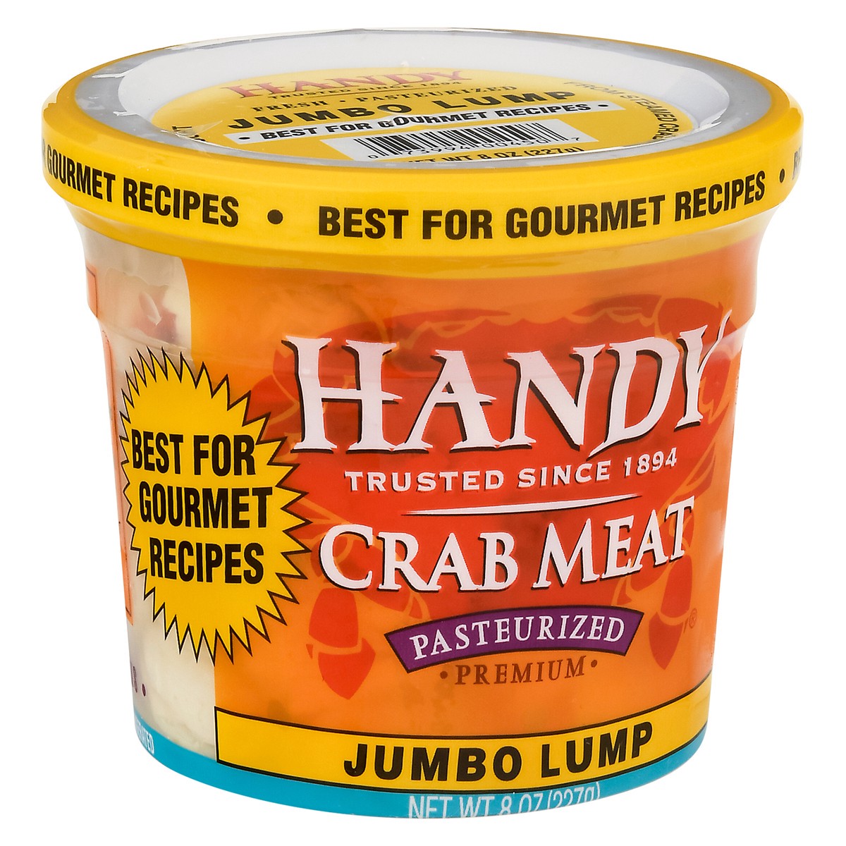 slide 8 of 13, Handy Premium Pasteurized Crab Meat Jumbo Lump 8 oz, 8 oz