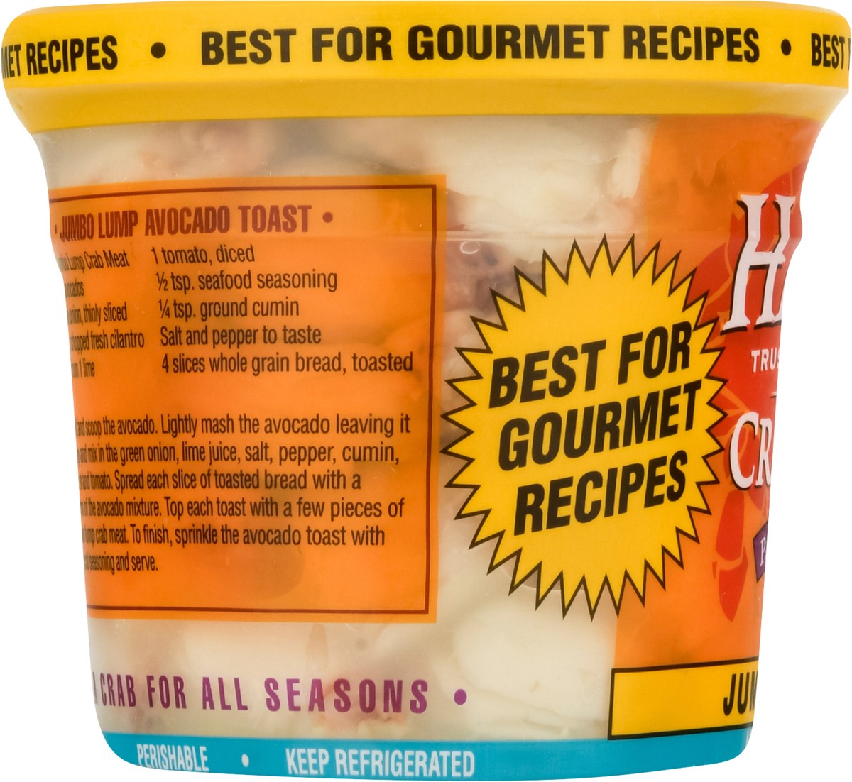 slide 2 of 13, Handy Premium Pasteurized Crab Meat Jumbo Lump 8 oz, 8 oz