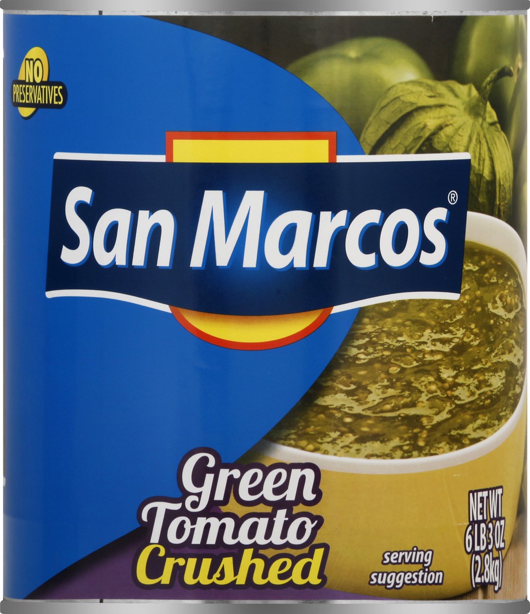 slide 1 of 13, San Marcos Crushed Green Tomato 99 oz, 99 oz