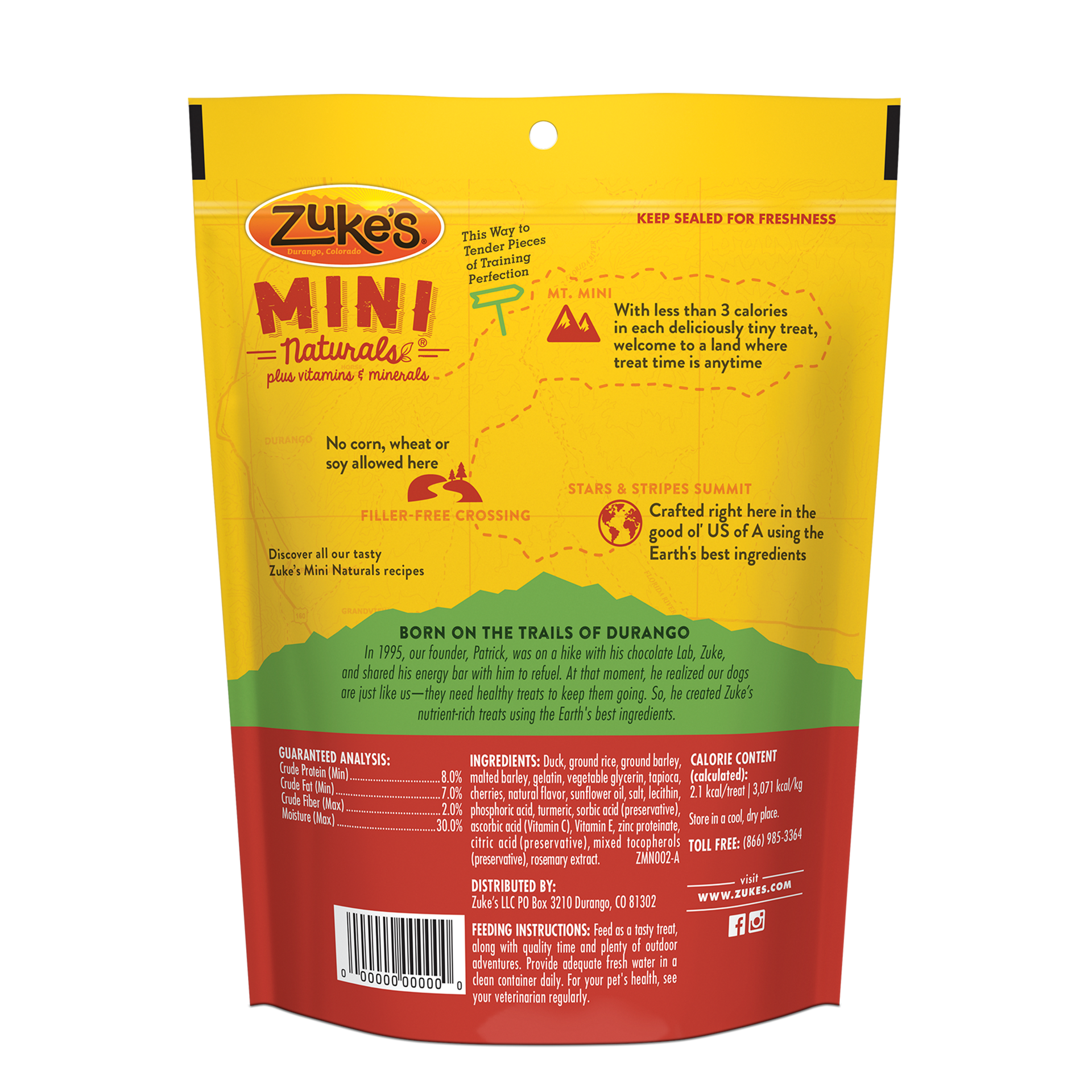 slide 2 of 4, ZUKES Zuke's Mini Naturals Dog Training Treats Duck Recipe, Soft Dog Treats - 6 oz Bag, 6 oz