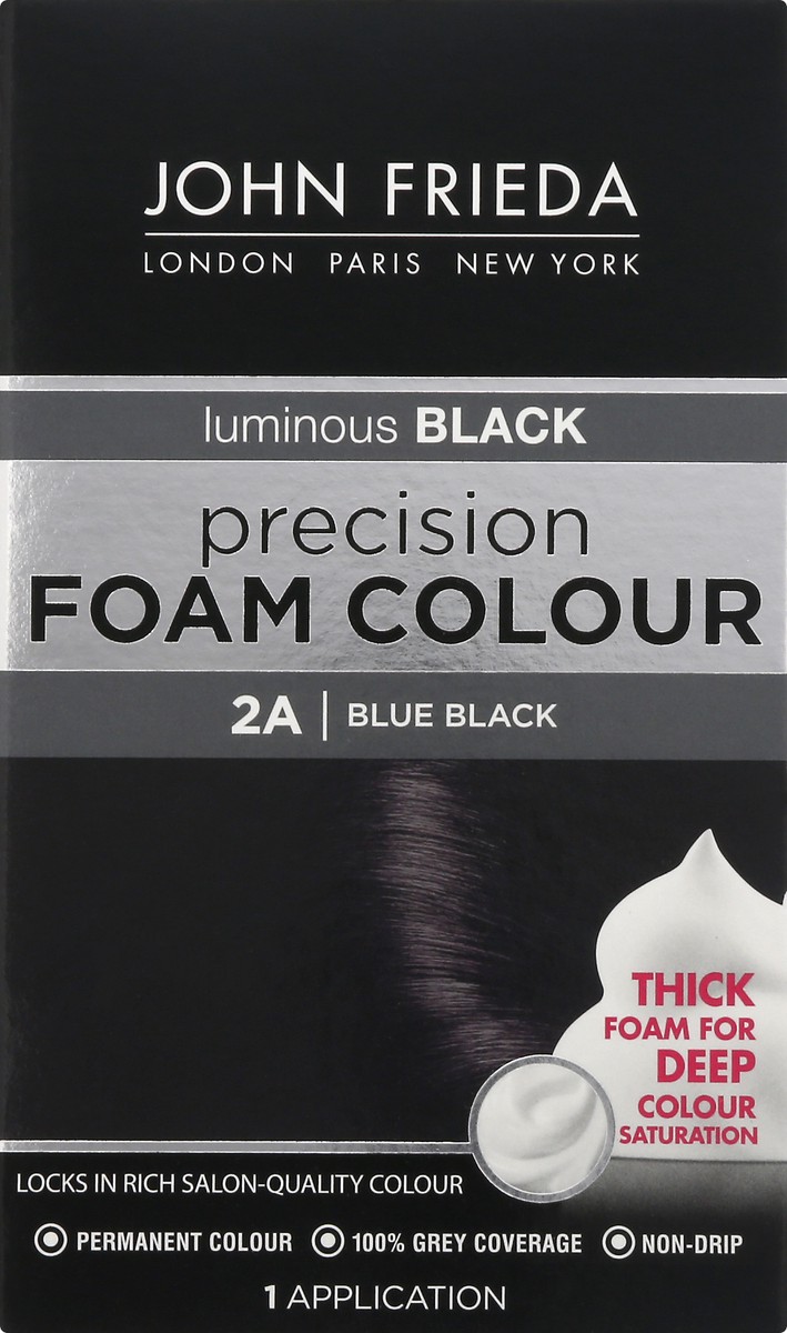 slide 1 of 5, John Frieda Luminous Black Precision Blue Black 2A Foam Colour 1 ea, 1 cnt