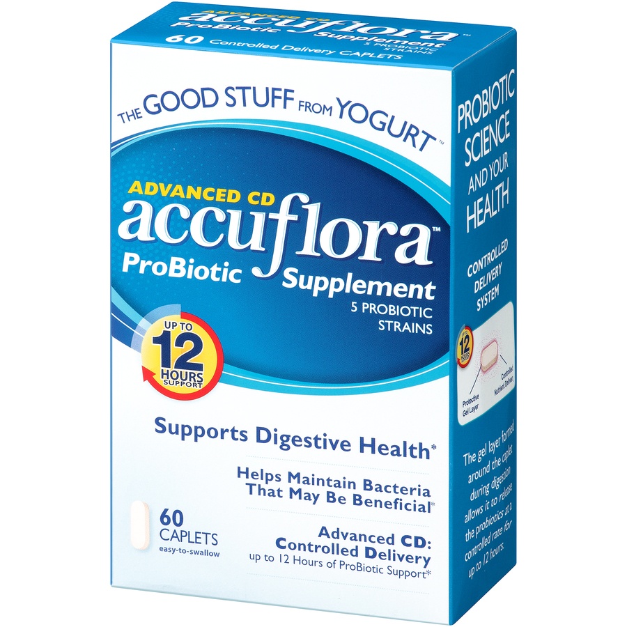 slide 3 of 6, Accuflora Probiotic Dietary Supplement Caplets, 60 ct