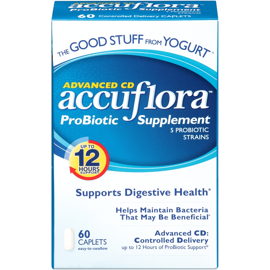 slide 1 of 6, Accuflora Probiotic Dietary Supplement Caplets, 60 ct