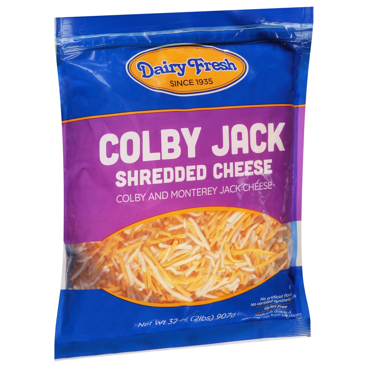 slide 2 of 9, Dairy Fresh Colby Jack Shredded Cheese 32 oz, 32 oz