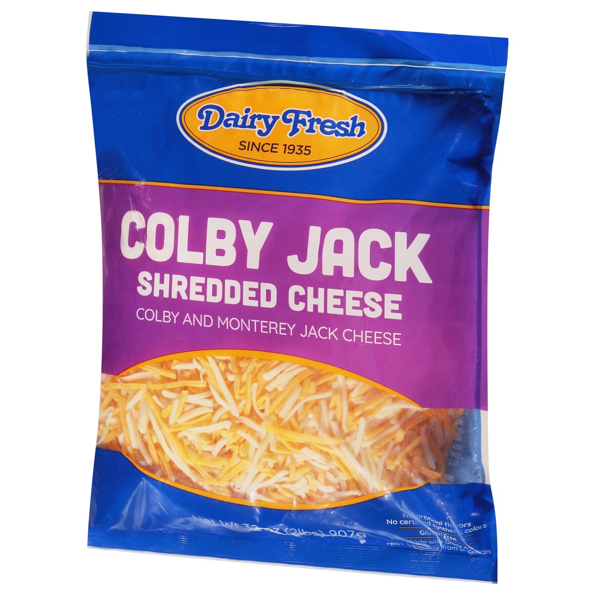 slide 3 of 9, Dairy Fresh Colby Jack Shredded Cheese 32 oz, 32 oz