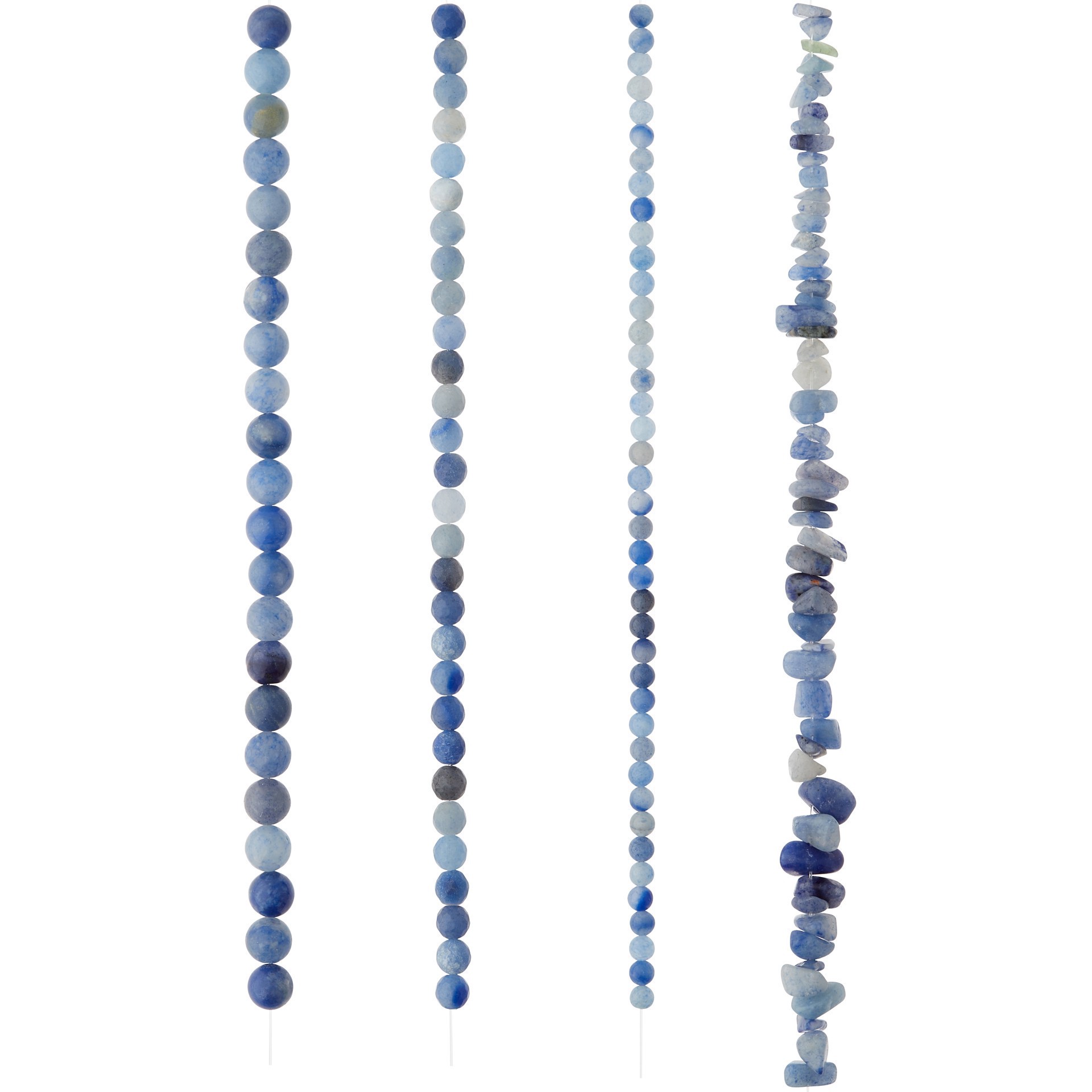 slide 3 of 3, Dark Blue Aventurine Beads Value Pack By Bead Landing, 28 in