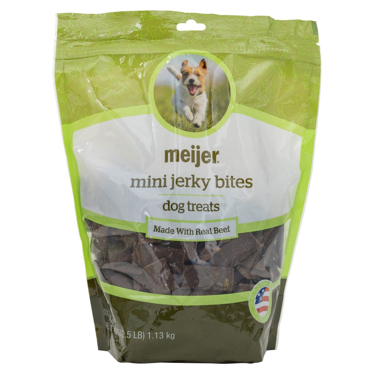 slide 1 of 5, Meijer Jerky Bites Dog Treats, 40 oz