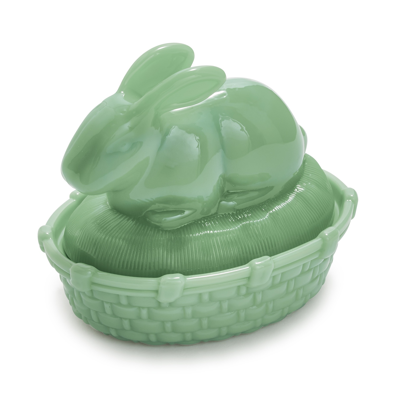 slide 1 of 1, Sur La Table Jadeite Bunny Dish, 1 ct