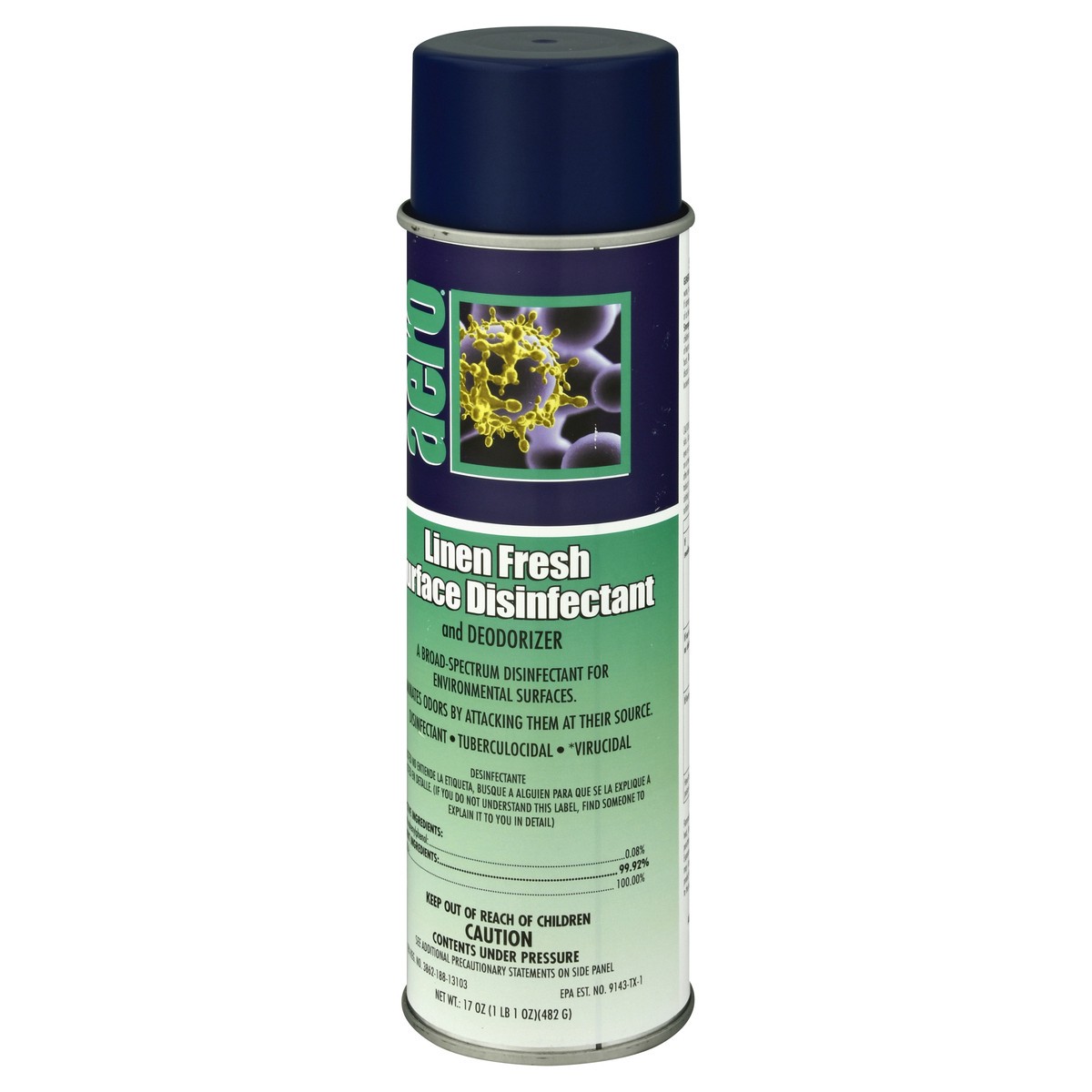 slide 9 of 9, Aero Deodorizer Linen Fresh Surface Disinfectant 17 oz, 17 oz