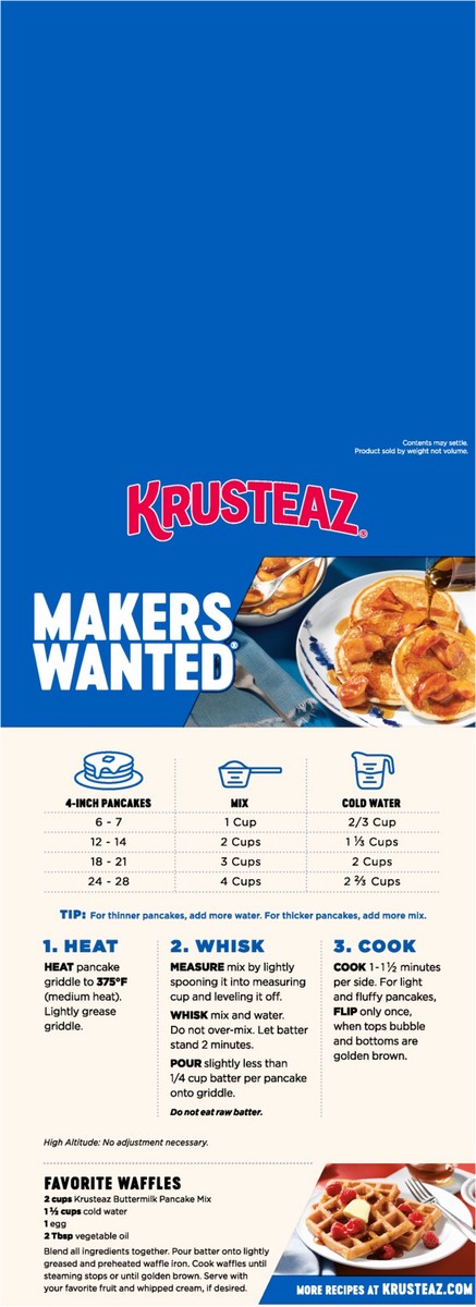 slide 2 of 9, Krusteaz Pancake Mix, 7 lb