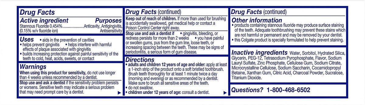 slide 3 of 7, Colgate Total Paste Whitening + Charcoal Toothpaste 3.3 oz, 3.3 oz