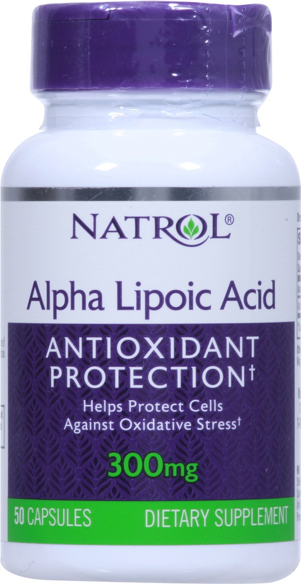 slide 6 of 9, Natrol, Alpha Lipoic Acid Capsules, Antioxidant Protection Supplement, 300 mg, 50 Count, 50 ct