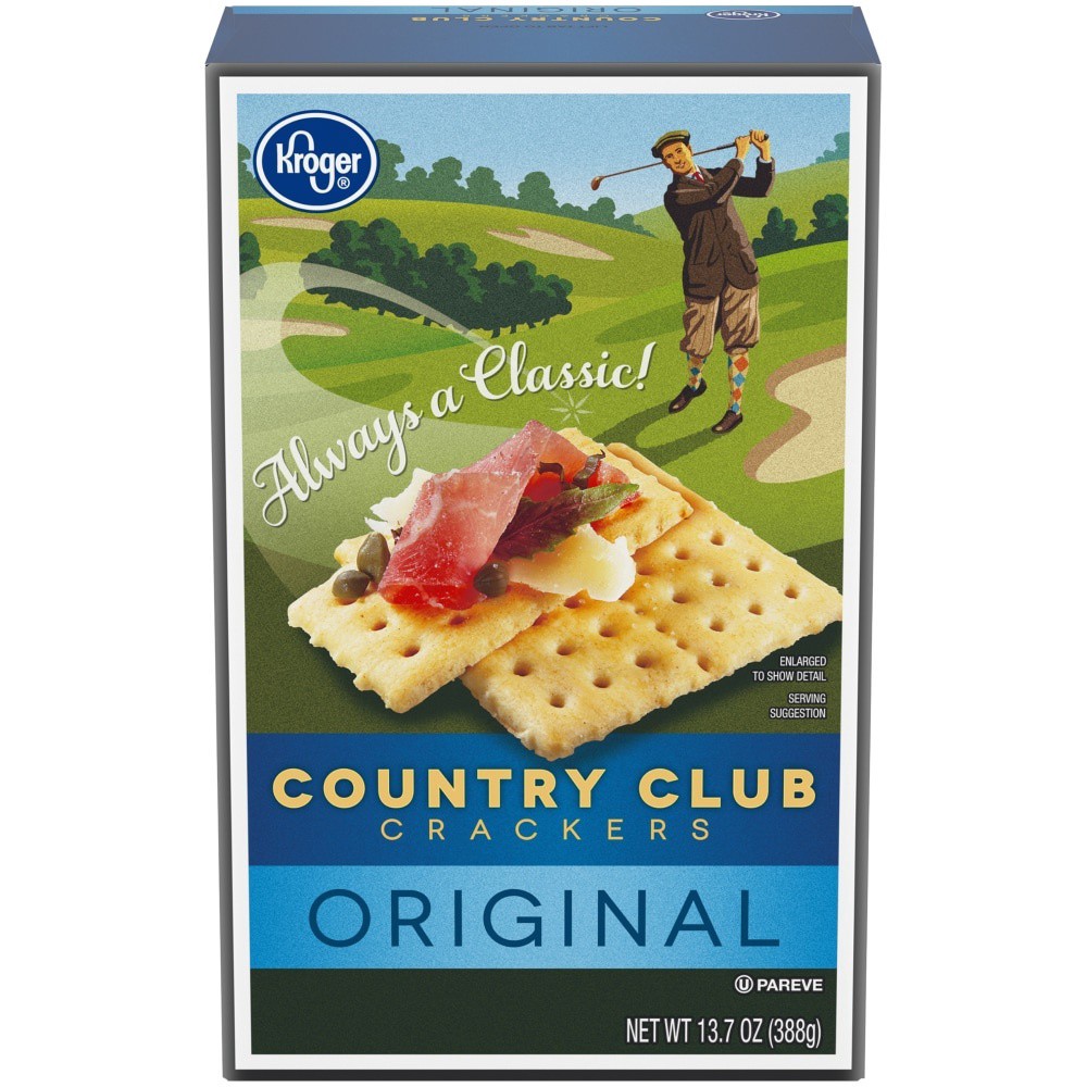 slide 1 of 1, Kroger Country Club Original Crackers, 16 oz