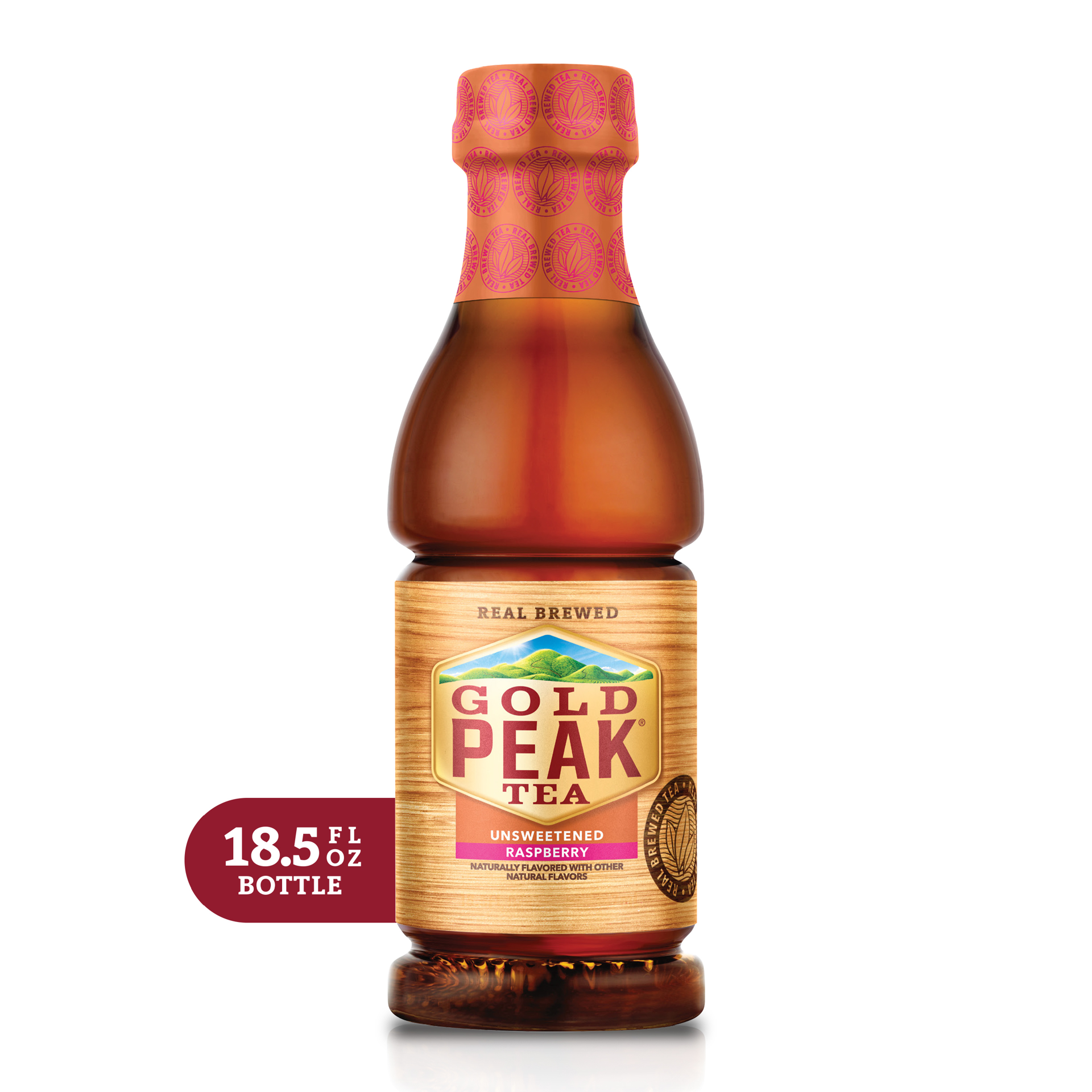 slide 1 of 4, Gold Peak Unsweetened Raspberry Iced Tea Drink, 18.5 fl oz, 18.50 fl oz