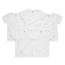 Carter's White Side-Snap Undershirts