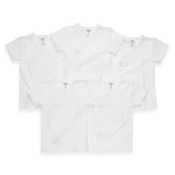 Carter's White Side-Snap Undershirts