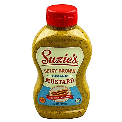 slide 1 of 1, Suzie's Organic Spicy Brown Mustard, 12 oz