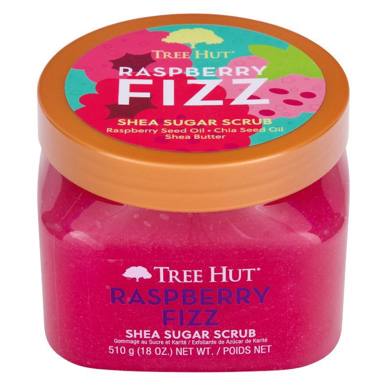 slide 4 of 11, Tree Hut Raspberry Fizz Shea Sugar Scrub - 18oz, 18 oz