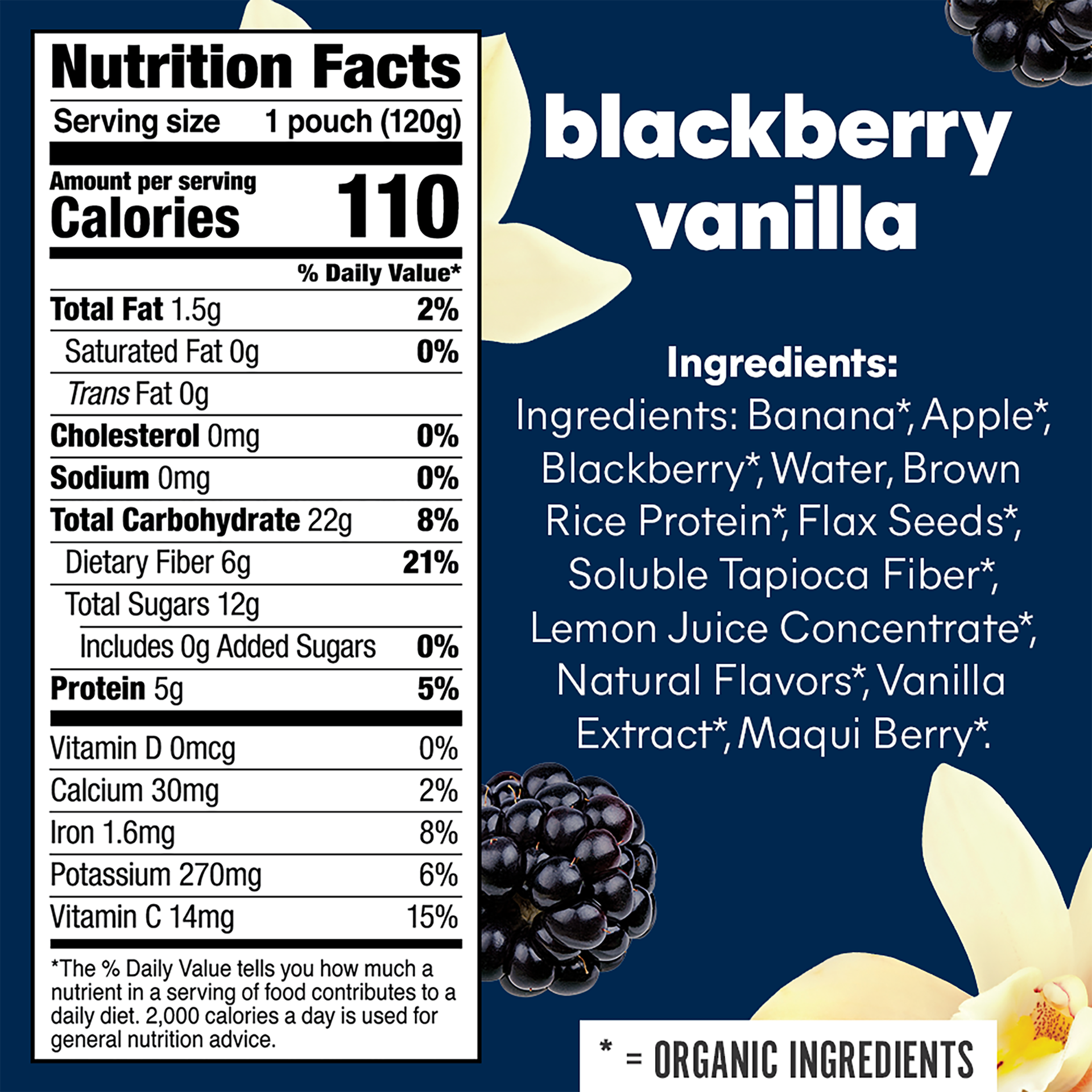 slide 3 of 6, NOKA Blackbery Vanilla Superfood Smoothie + Prebiotic Fiber, 4.22 oz