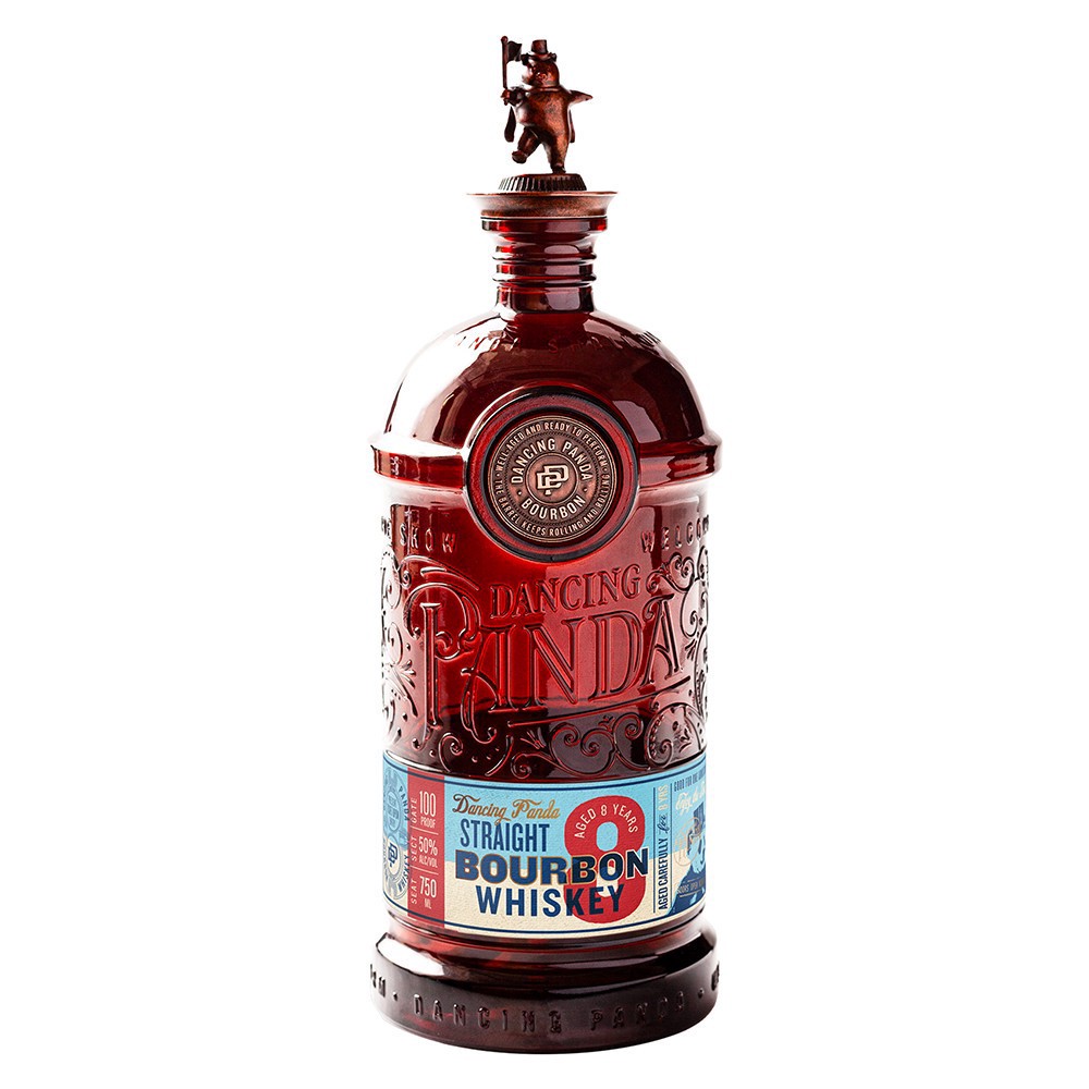 slide 1 of 1, Dancing Panda Bourbon - 8yr, 750 ml
