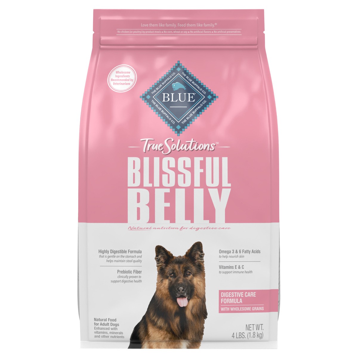 slide 16 of 16, BLUE Buffalo True Solutions Blissful Belly Digestive Care Adult Dog, 4 lb