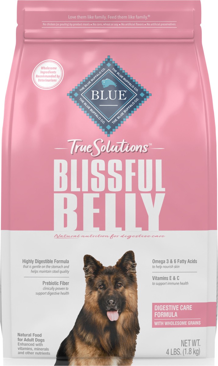 slide 5 of 16, BLUE Buffalo True Solutions Blissful Belly Digestive Care Adult Dog, 4 lb